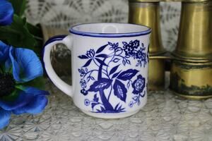 Blue Danube Coffee Mug with Blue Onion Pattern